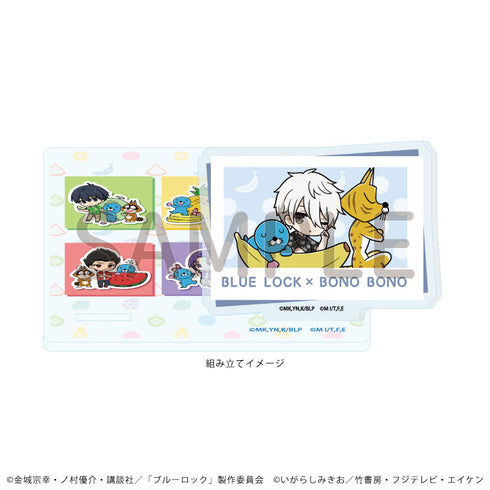 『ブルーロック×ぼのぼの』アクリルコースタースタンド01/コマ割りデザイン(ミニキャライラスト)
